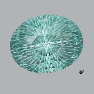 Tourmaline Oval 63.86 carat Blue Photo