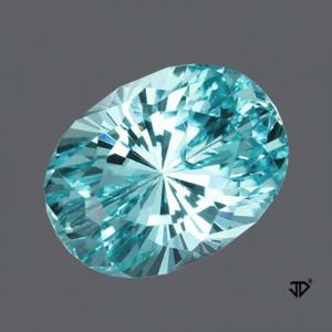 Tourmaline Oval 37.44 carat Blue Photo