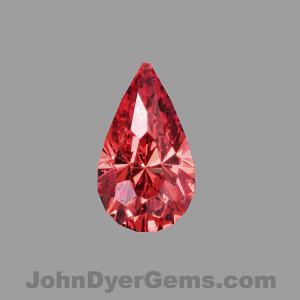 Sapphire Pear 0.75 carat Red Photo