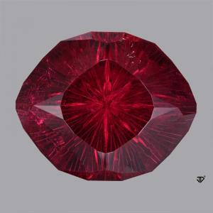 Tourmaline Oval 103.36 carat Red Photo