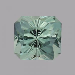 Sapphire Radiant 0.69 carat Green Photo