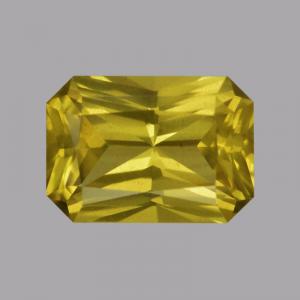 Sapphire Radiant 0.48 carat Yellow Photo
