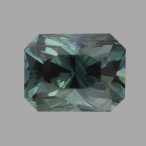 Sapphire Radiant 0.86 carat Green Photo