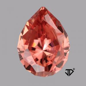 Zircon Pear 6.54 carat Pink Photo