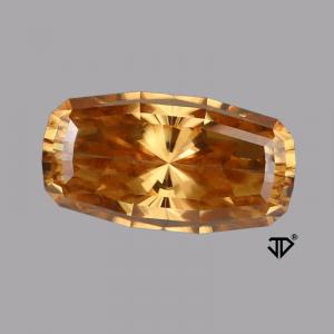 Zircon Cushion 4.52 carat Orange Photo