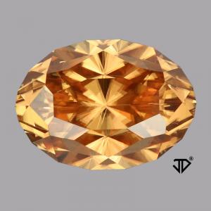 Zircon Oval 8.19 carat Orange Photo