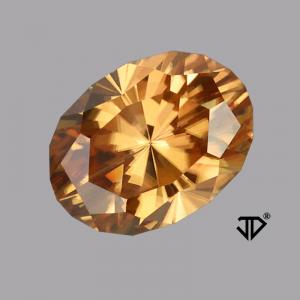 Zircon Oval 3.86 carat Orange Photo