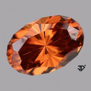 Zircon Oval 5.04 carat Orange Photo