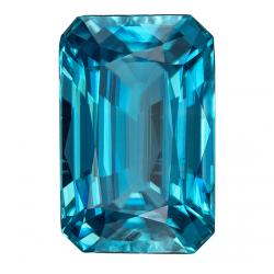 Zircon Emerald 18.56 carat Blue Photo
