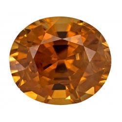 Zircon Oval 2.82 carat Orange Photo