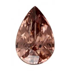 Zircon Pear 4.78 carat Brown Photo