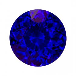 Tanzanite Round 13.47 carat Blue Purple Photo