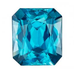 Zircon Radiant 16.55 carat Blue Photo