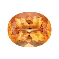 Topaz Oval 4.09 carat Yellow Orange Photo