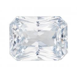 Sapphire Radiant 6.06 carat White Photo