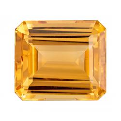 Topaz Emerald 13.35 carat Yellow Orange Photo