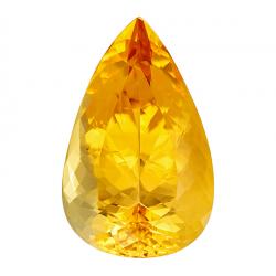 Topaz Pear 12.57 carat Yellow Orange Photo