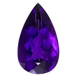 Amethyst Pear 35.39 carat Purple Photo