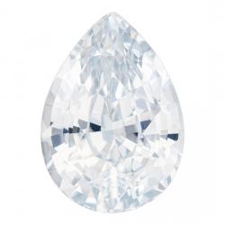 Sapphire Pear 4.20 carat White Photo