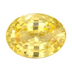 Sapphire Oval 8.54 carat Yellow Photo