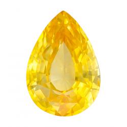 Sapphire Pear 3.01 carat Yellow Photo