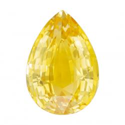 Sapphire Pear 5.50 carat Yellow Photo