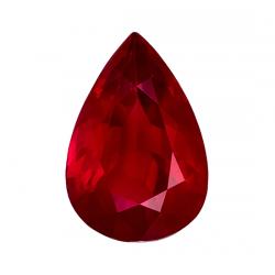 Ruby Pear 0.79 carat Red Photo