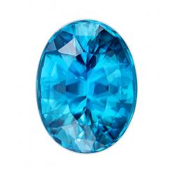 Zircon Oval 7.00 carat Blue Photo