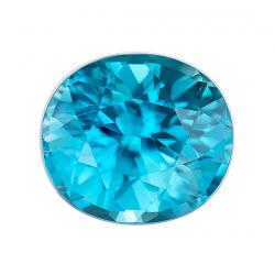 Zircon Oval 2.91 carat Blue Photo