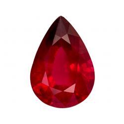 Ruby Pear 0.74 carat Red Photo