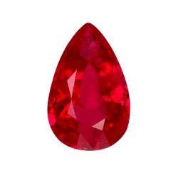 Ruby Pear 0.41 carat Red Photo