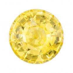 Sapphire Round 1.09 carat Yellow Photo