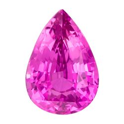 Sapphire Pear 3.07 carat Pink Photo