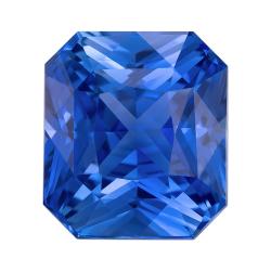 Sapphire Radiant 3.53 carat Blue Photo