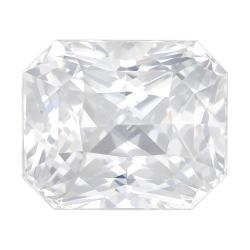 Sapphire Radiant 6.63 carat White Photo