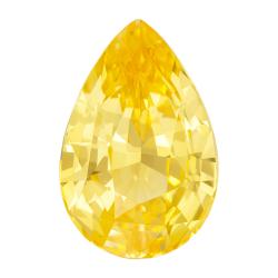 Sapphire Pear 1.58 carat Yellow Photo