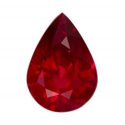 Ruby Pear 2.05 carat Red Photo