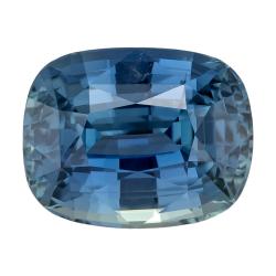 Sapphire Cushion 2.24 carat Blue Green Photo