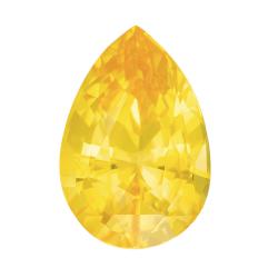 Sapphire Pear 1.55 carat Yellow Photo