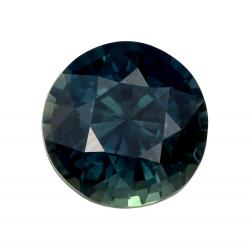 Sapphire Round 2.08 carat Blue Green Photo