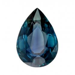 Sapphire Pear 4.50 carat Blue Green Photo