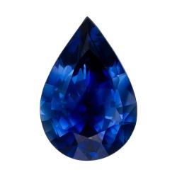 Sapphire Pear 0.42 carat Blue Photo