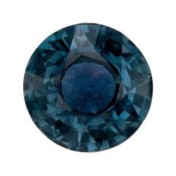 Sapphire Round 3.07 carat Blue Green Photo