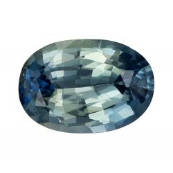 Sapphire Oval 0.90 carat Blue Green Photo