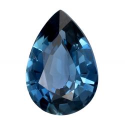 Sapphire Pear 0.64 carat Blue Green Photo