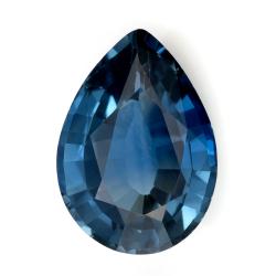 Sapphire Pear 0.88 carat Blue Green Photo