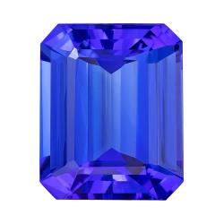 Tanzanite Emerald 4.78 carat Blue Purple Photo