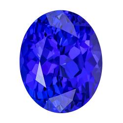 Tanzanite Oval 3.84 carat Blue Purple Photo