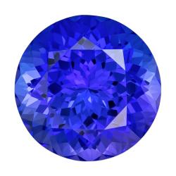 Tanzanite Round 3.14 carat Blue Purple Photo