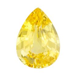 Sapphire Pear 2.47 carat Yellow Photo